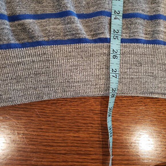 Men's PD & C Striped V-neck Sweater XL New - Picture 7 of 9